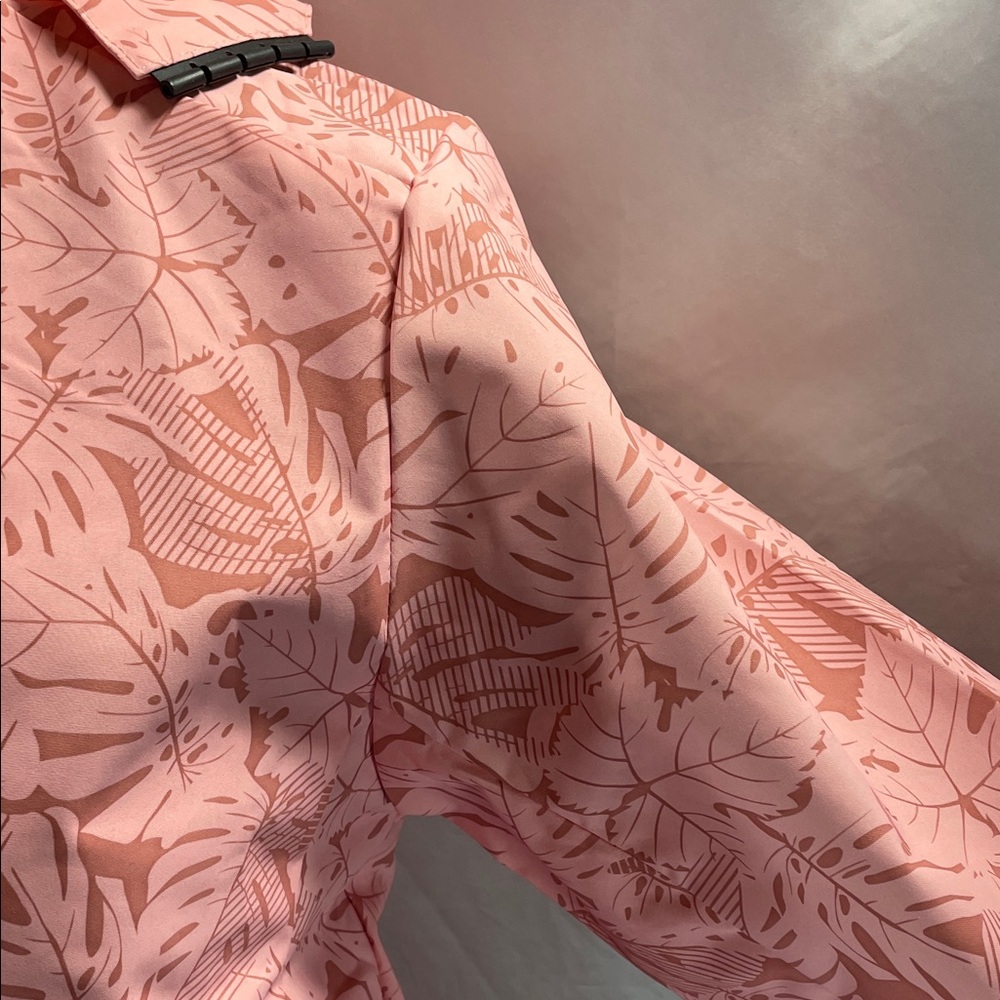 Women's Pink Patterned Ski Jacket - image 7